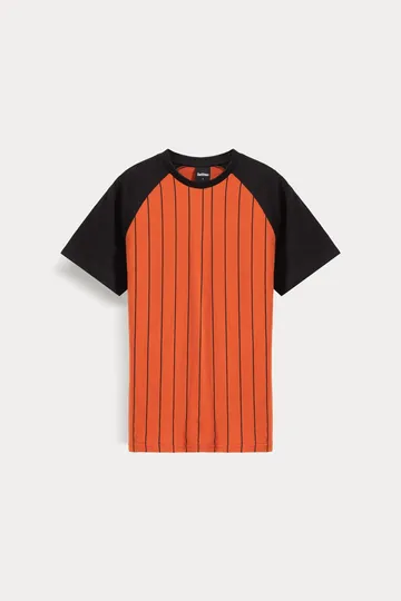 SLEEVE STRIPED T-SHIRT