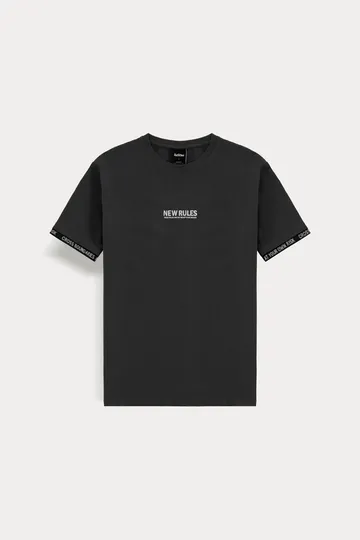 T-SHIRT WITH TAPE DETAILS